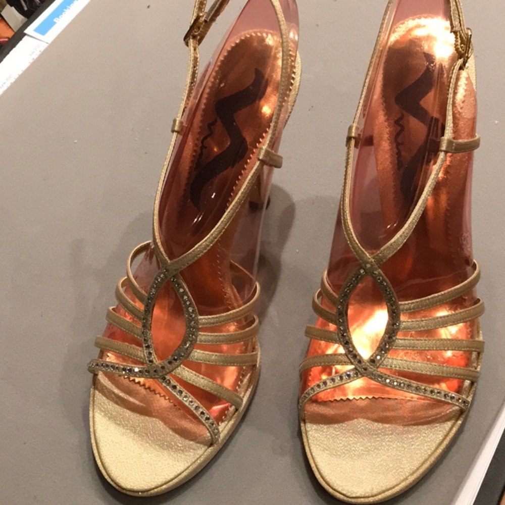 Nina Gold Dress Sandal
